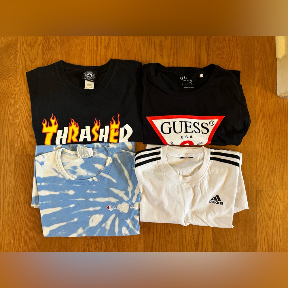 Black, White, and Tie-Dye T-Shirts